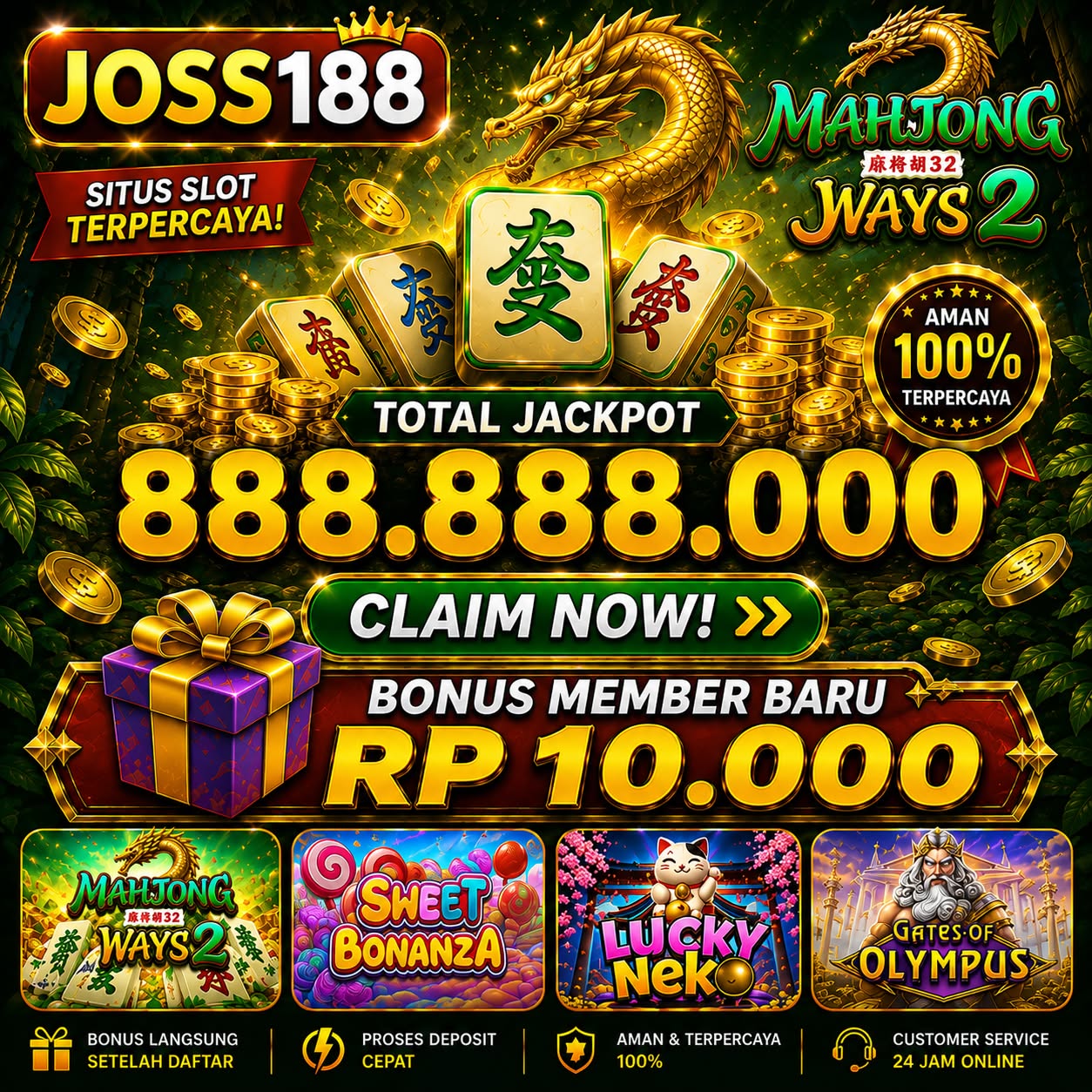 JOSS188 - Jelajahi Ragam Slot Online dengan Tema Menarik